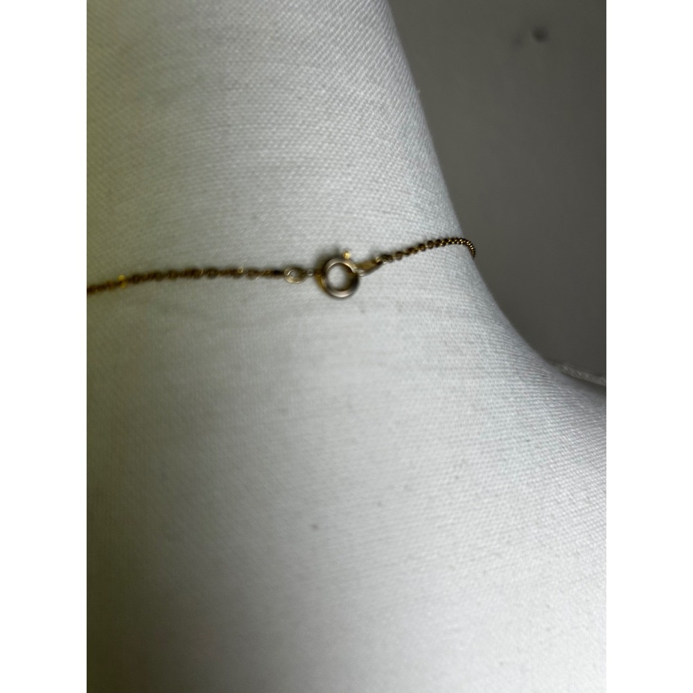 Gold Tone Convertible Faux Pearl Necklace 15 or 28.5 Inch Long Choker Graduated - Picture 3 of 4